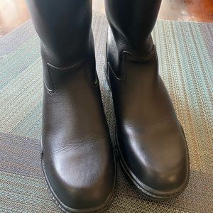 Unisex Black Mountain Horse Tall Boots Leather